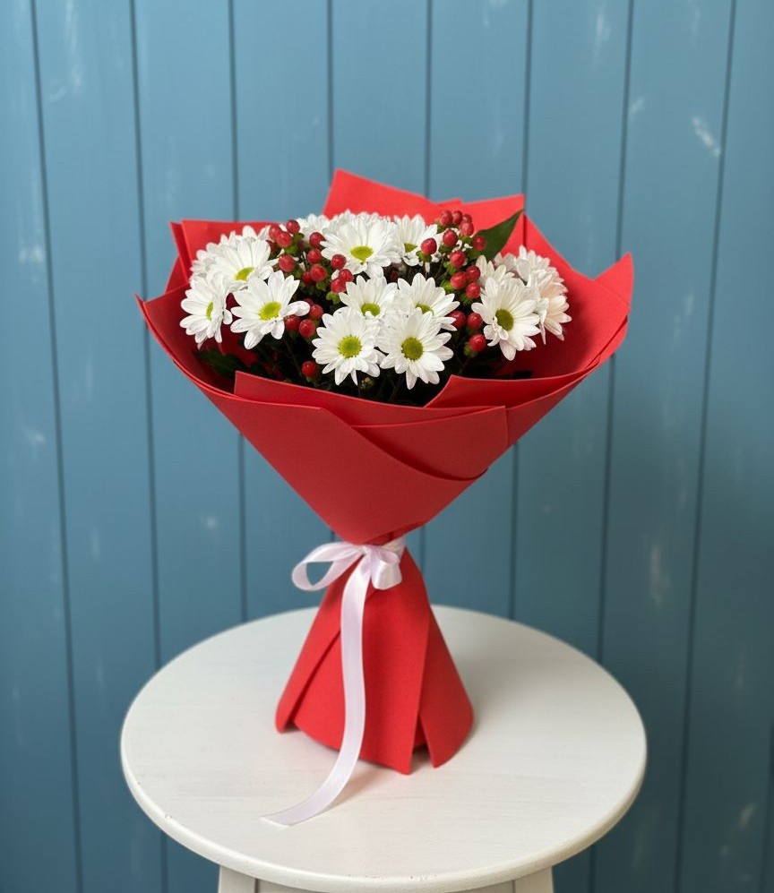 Букет цветов из: Хризантемы в Светлополянске