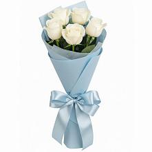 Букет 5 Белых роз Проуд #REPLACE_PRED# Светлополянске