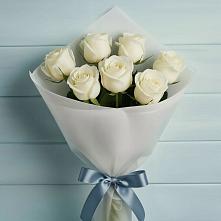 Букет 7 Белых роз Эдлесс Лав в Светлополянске