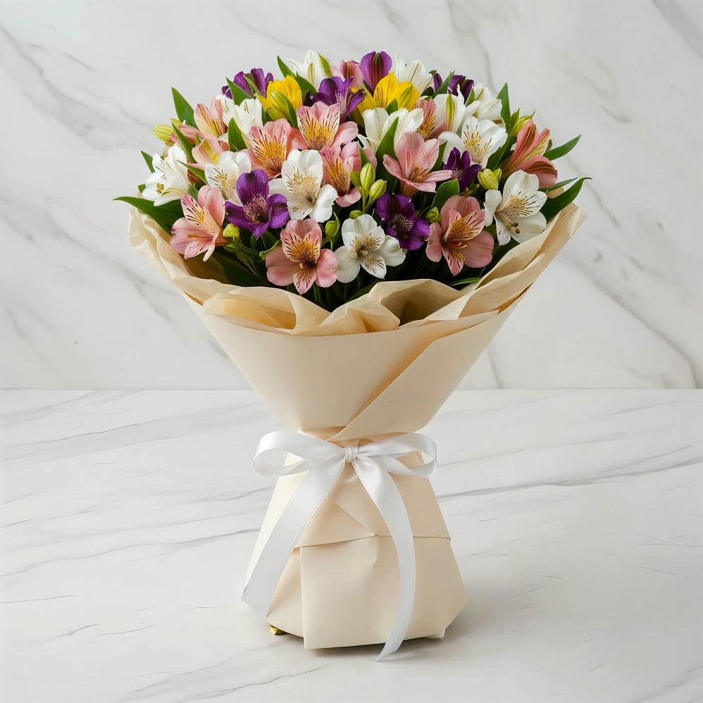 Букет цветов из: Альстромерии в Светлополянске