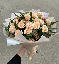 Букет Кремовые розы Латте в Светлополянске