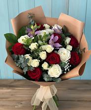 Букет цветов из:  Розы и Альстромерии в Светлополянске