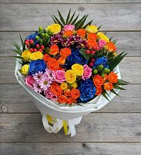 Букет цветов из:  Розы и Хризантемы в Светлополянске