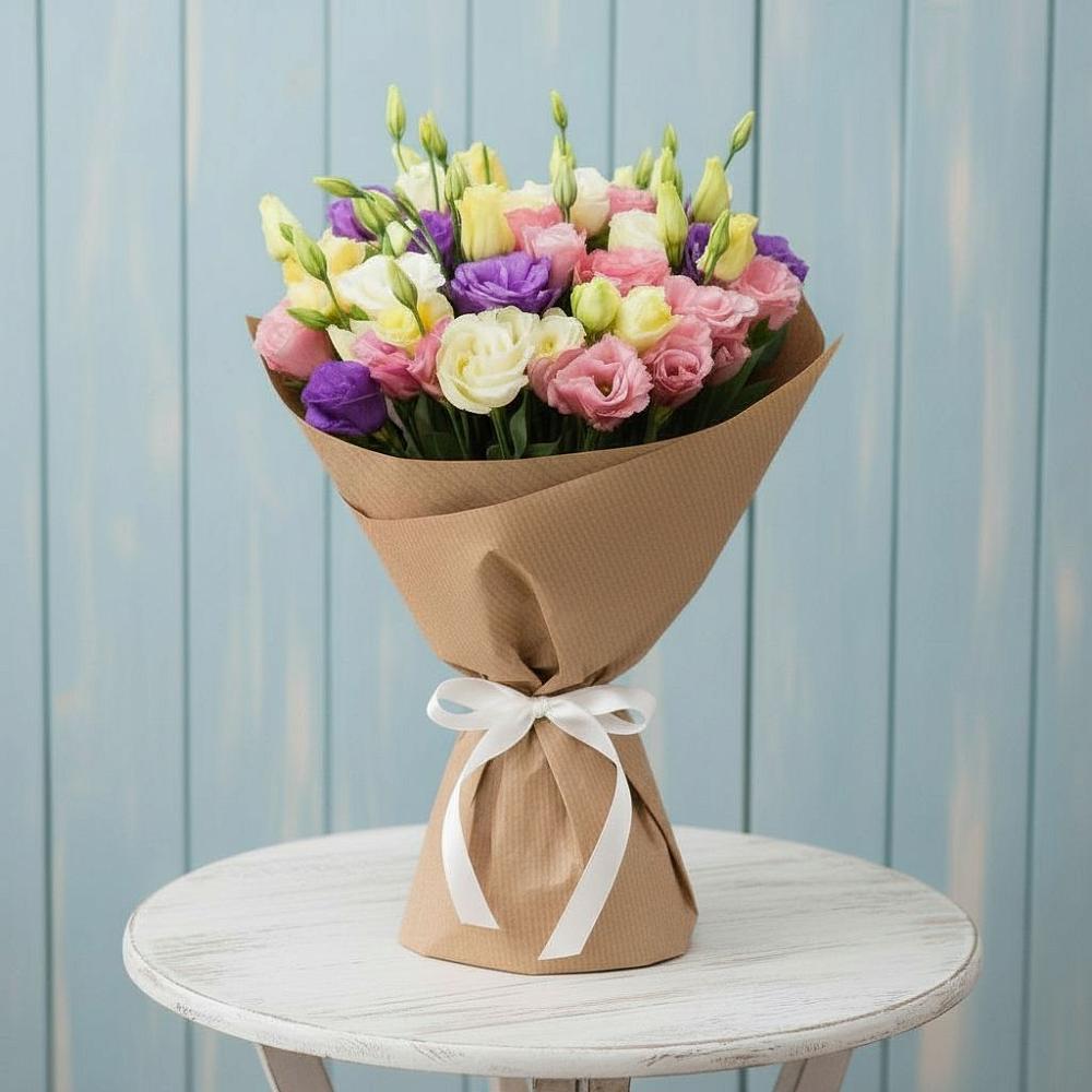 Букет цветов из: Лизиантусы в Светлополянске