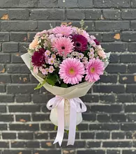Букет цветов из:  Герберы и Хризантемы в Светлополянске