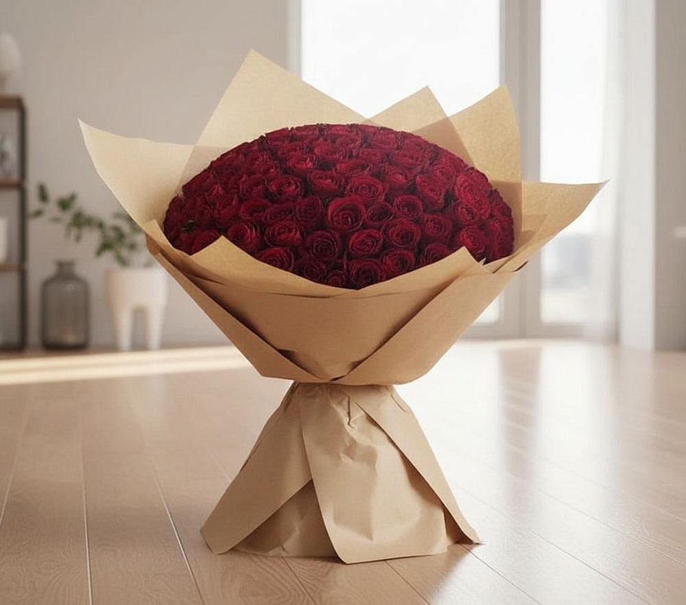 Букет 101 Красная роза в Светлополянске