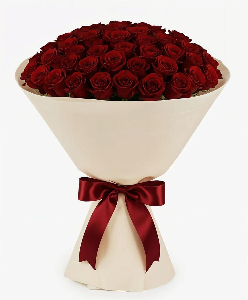 Букет 101 Бордовая роза Блэк Бакарра в Светлополянске