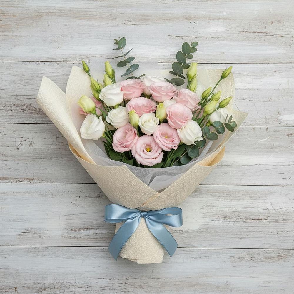 Букет цветов из: Лизиантусы в Светлополянске